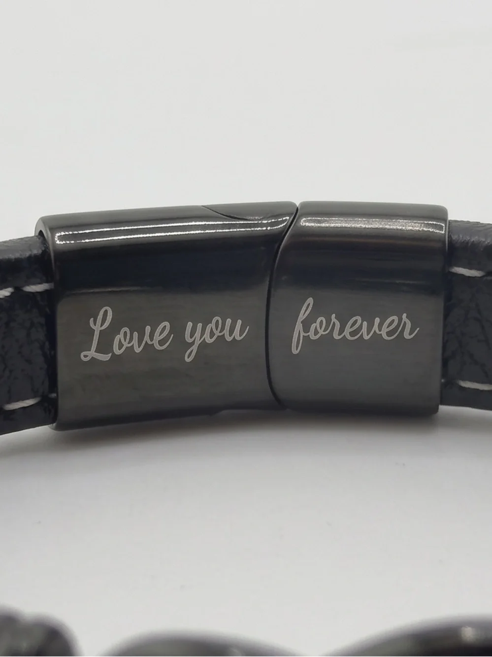Men's Braided Leather Infinity Knot Bracelet 